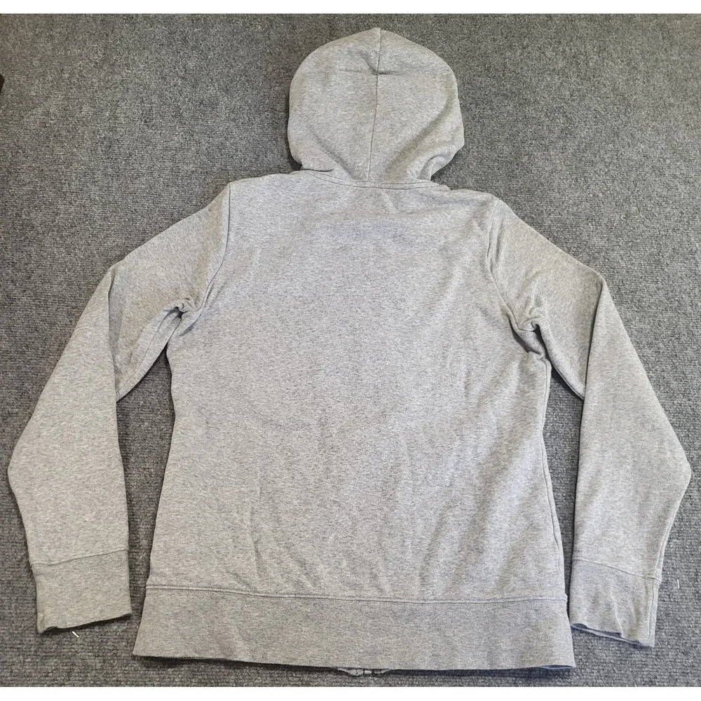 Vintage The North Face Plaid-Lined Zip-Up Heather Gray Men's Hoodie Size Medium